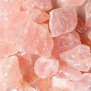 Natural Pink Rough Madagascar Rose Quartz Crystal mineral Gemstone (2 pieces)